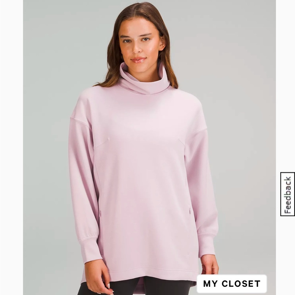 Lululemon Pink Mock Neck Pullover